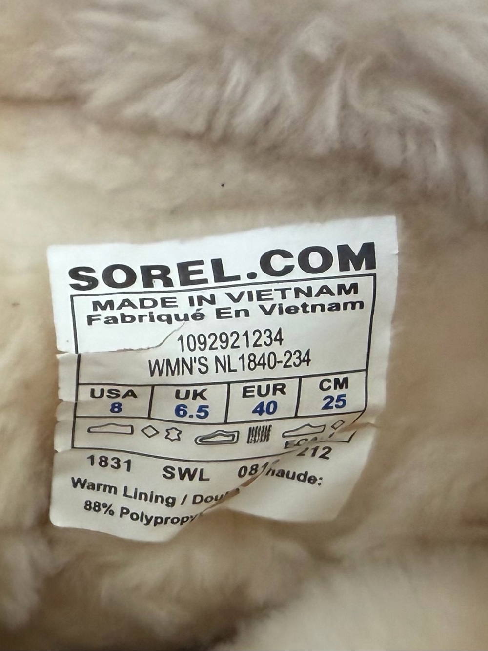 NEW Sorel Snow Angel Waterproof Suede Upper Thinsulate Zip Boots Size 8 $160 - Picture 9 of 11